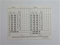 Gene Sarazen Signed Augusta National Scorecard JSA ALOA