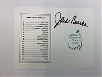 Champs Archer, Brewer, Casper, Burke & Aaron Signed Augusta National Scorecard JSA ALOA
