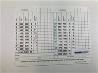 Zoeller, Crenshaw, Couples, Floyd & Goalby Signed Augusta National Scorecards JSA ALOA