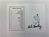 Zoeller, Crenshaw, Couples, Floyd & Goalby Signed Augusta National Scorecards JSA ALOA