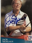 Arnold Palmer, Jack Nicklaus, and Gary Player 'Big 3' Signed 1990-1991 Pro Set Cards JSA ALOA