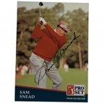 Sam Snead Signed 1991 Pro Set PGA Tour #235 Card JSA ALOA