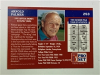 A Group of Signed Professional Golf Trading Cards Featuring Jack Nicklaus Arnold Palmer and Gary Player JSA ALOA