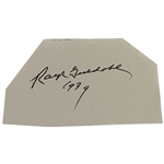 Ralph Guldahl Signed and Dated 1939 Cut Signature JSA ALOA