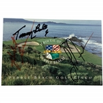 Four Champs Signed 2000 Pebble Beach Scorecard JSA ALOA