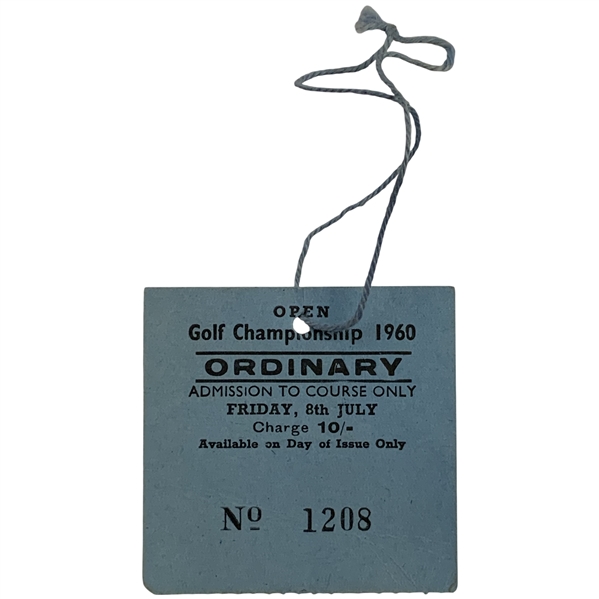 1960 Open Championship at St Andrews Friday Ticket - Kel Nagle Defeats Arnold Palmer