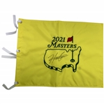 Hideki Matsuyama Signed 2021 Masters Embroidered Flag JSA ALOA