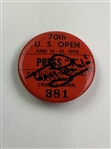 An Assortment of U.S. Open Badges, Memorabilia with Signatures of Champions Steve Jones, Lou Graham, and Tony Jacklin JSA ALOA