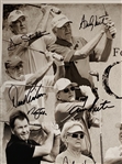 Jack Nicklaus & 19 Legends Signed 2025 Greats of Golf Insperity Invitational Promotional Poster on Board JSA ALOA