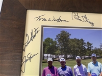 Jack Nicklaus & 19 Legends Signed Insperity Invitational Greats of Golf Framed Photograph JSA ALOA