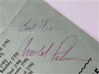 Arnold Palmer Signed 1964 National Pro- Amateur Golf Championship at Pebble Beach Pairing Sheet JSA ALOA