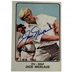 Jack Nicklaus Signed 1973-74 Panini Campioni Dello Sport Card #375 JSA ALOA
