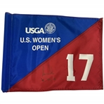 Annika Sorenstam Signed 2006 US Womens Open Tournament Flown No. 17 Flag w/ Years JSA ALOA