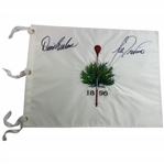 Champs David Graham and Lee Trevino Signed Merion Golf Club Embroidered Flag JSA ALOA