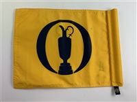 Ernie Els Signed Open Championship Practice Round Flown Flag w/ Years Won JSA ALOA