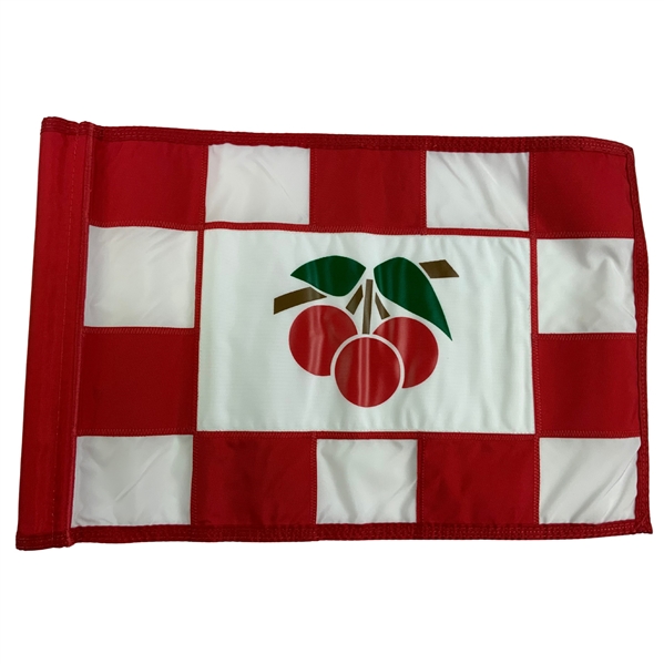 Cherry Hills Golf Course Flown Red and White Checkered Pin Flag