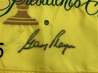 Gary Player Signed 2005 Presidents Cup Tournament Flown Hole #11 Flag JSA ALOA