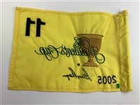 Gary Player Signed 2005 Presidents Cup Tournament Flown Hole #11 Flag JSA ALOA