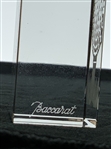 Baccarat Crystal Rectangular Golf Ball and Tee Paperweight