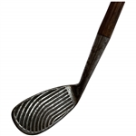 Spalding Kro-Flite Waterfall Face Niblick Golf Club with Hickory Shaft