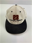 A Collection of Michael Jordan Golf Memorabilia Including Three Hats and One Trading Card