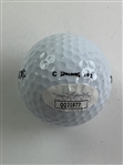 A Trio of Golf Balls Signed by Tiger Woods Caddies Mike Fluff Cowan Steve Williams and Joe LaCava JSA ALOA