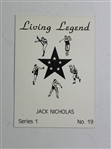 1983 Living Legend Series 1 Jack Nicklaus Golf Card No. 19