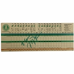 Michael Jordan Signed Evanston Golf Club Scorecard JSA ALOA