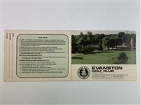 Michael Jordan Signed Evanston Golf Club Scorecard JSA ALOA