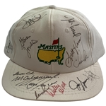 Tiger Woods Multi Signed 1997 Field Masters White Hat JSA ALOA