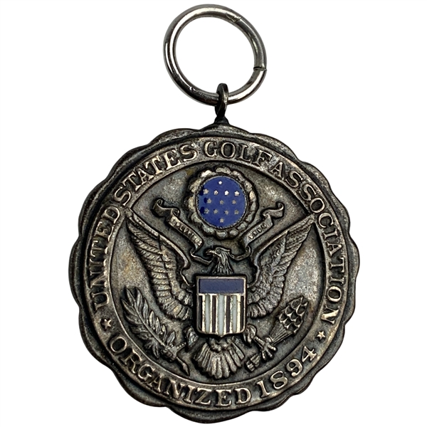 Mike Donalds 1980 US Open Qualifying Low Scorer Sterling Silver Medal - Nicklaus Win