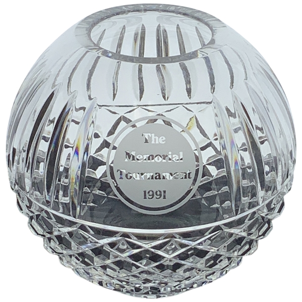 1991 Memorial Tournament Contestant Gifted Waterford Crystal Maeve Pattern Bowl
