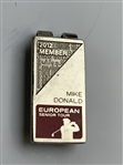 Mike Donald's European Senior Tour & Senior Open Contestant Badges