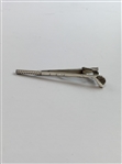 Royal Windsor Silvertone Golf Club Tie Clip and Presentation Box