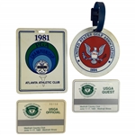 Mike Donalds US Open & PGA Championship Badges and Contestant Bag Tags