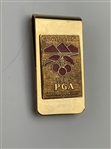 Mike Donald's 1985 PGA Championship at Cherry Hills Contestant Badge and Bag Tag