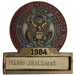 1984 U.S. Open Golf Championship Contestant Badge - Mike Holland - Winged Foot GC