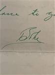 Babe Zaharias Signed 1952 Letter on Personal Stationary JSA ALOA