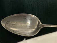 Matching 1917 Shinnecock Sterling Silver Spoon & Postcard