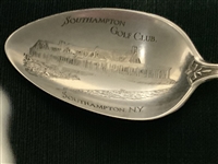 Matching 1917 Shinnecock Sterling Silver Spoon & Postcard