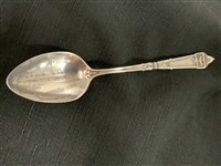 Matching 1917 Shinnecock Sterling Silver Spoon & Postcard