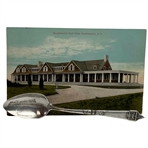 Matching 1917 Shinnecock Sterling Silver Spoon & Postcard