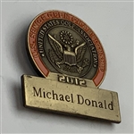 Michael Donald's 2012 US Senior Open Contestant Badge