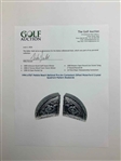 1994 AT&T Pebble Beach National Pro-Am Contestant Gifted Waterford Crystal Quadrant Pattern Bookends