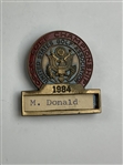 Mike Donald's 1984 US Open at Winged Foot Contestant Badge & Bag Tag