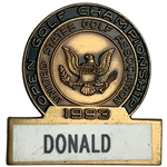 Mike Donalds 1993 US Open at Baltusrol Contestant Badge