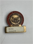 Mike Donald's 1989 US Open at Oak Hill Contestant Badge & Bag Tag