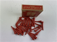 Vtg. 'Champion' Polished Wood Golf Tees by Jaymar Specialty Co in Large Original Box 