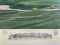 Set of Nine (9) Linda Hartough Signed Ltd Ed US Open 20 1/2x30 Prints Including Shinnecock