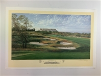 Set of Nine (9) Linda Hartough Signed Ltd Ed US Open 20 1/2x30 Prints Including Shinnecock